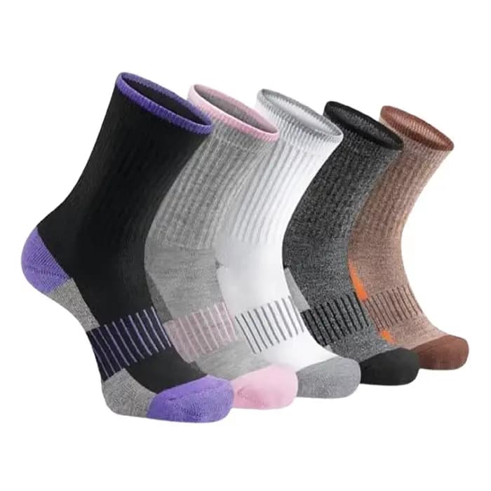 Cinq paires de chaussettes pour hommes quatre saisons chaussettes surdimensionnées évacuant la trans