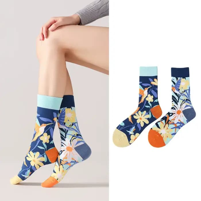 Chaussettes de Noël originales AB pour hommes et femmes, mode européenne et américaine, chaussettes 