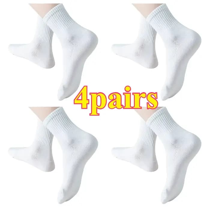 4/8/10/12 paires de nouvelles chaussettes en coton pour hommes nouveaux styles chaussettes noires po
