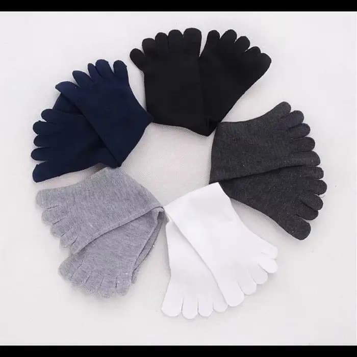 5 paires de chaussettes avec doigts, à la mode, absorbant la sueur, respirantes, confortables, en co