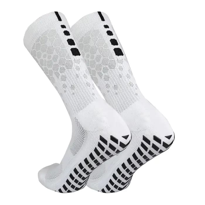Chaussettes de Football antidérapantes pour hommes et femmes, semelles de préhension, chaussettes de