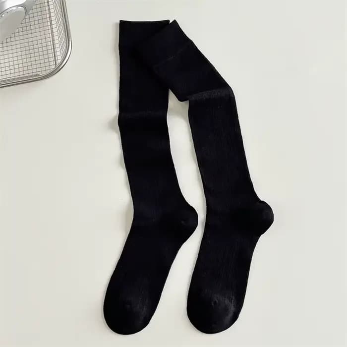 Chaussettes d'été longues pour femmes, bas décontractés unis, maille respirante, fines, douces, simp