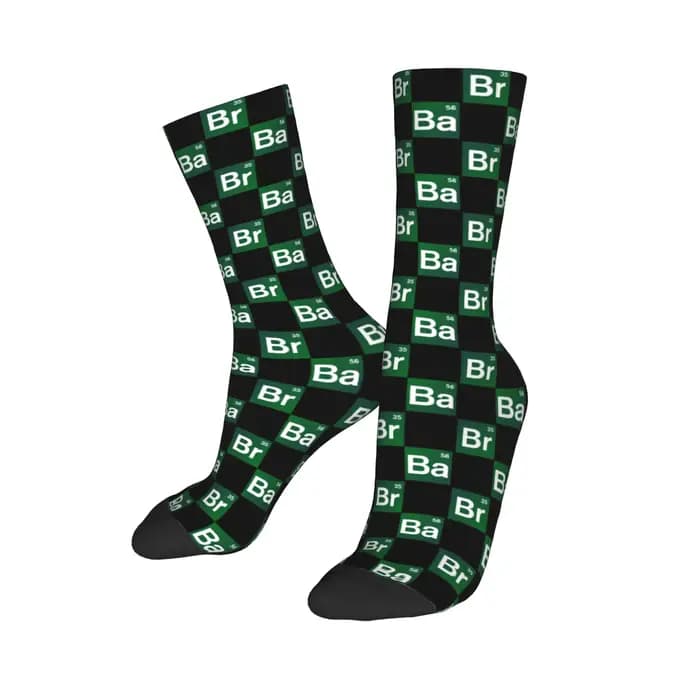 Chaussettes personnalisées Kawaii Breaking Bad Elements pour hommes et femmes, chaussettes chaudes i