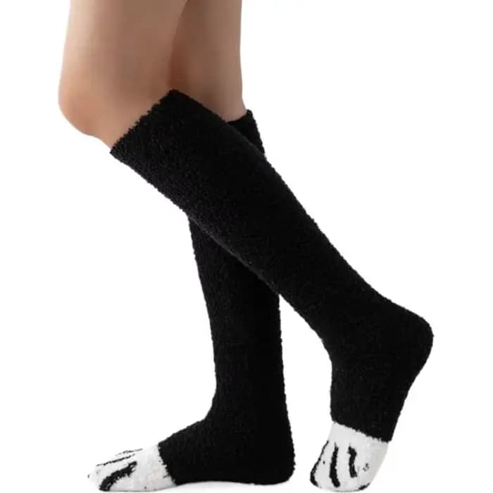 Chaussettes floues pour femmes hiver chaud doux confortable moelleux microfibre maison pantoufle de 