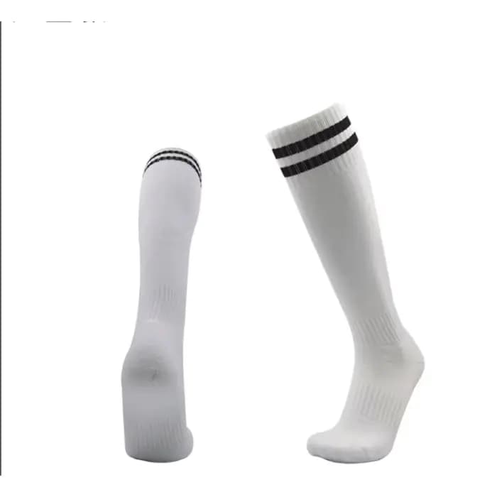 Chaussettes de football pour hommes et femmes chaussettes de football respirantes à rayures adaptées