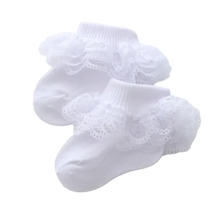 0-12 mois nouveau-né bébé coton chaussette dentelle princesse peigné coton chaussettes pour filles é