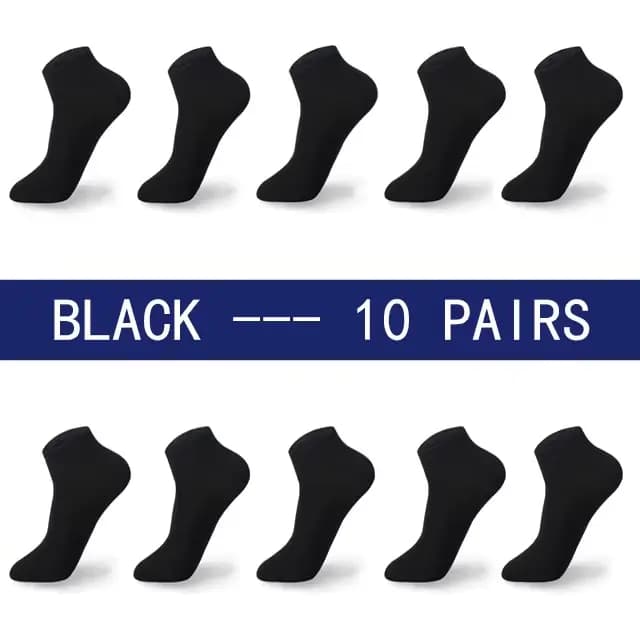 Haute qualité 10 paires/lot chaussettes hommes grande taille 42,43,44,45,46,47,48 décontracté respir