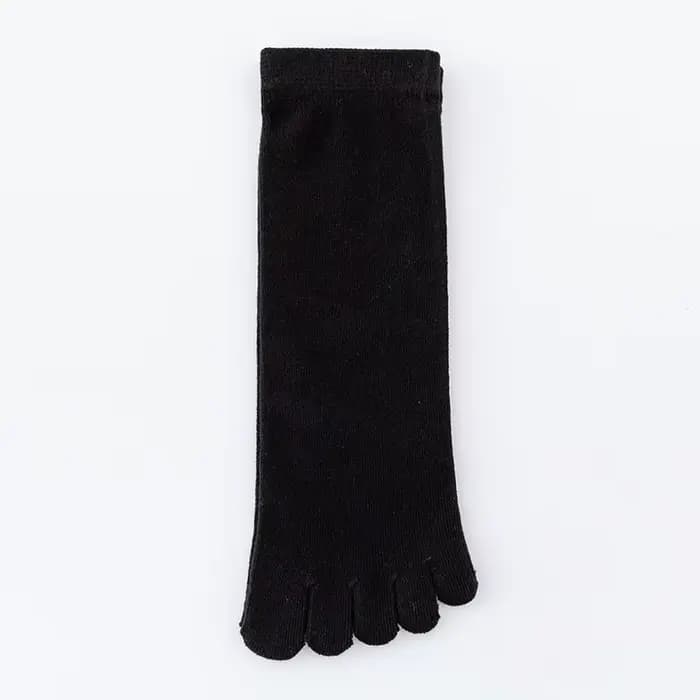Chaussettes en coton à cinq doigts pour hommes, respirantes, courtes, chaussettes d'équipage de rinç