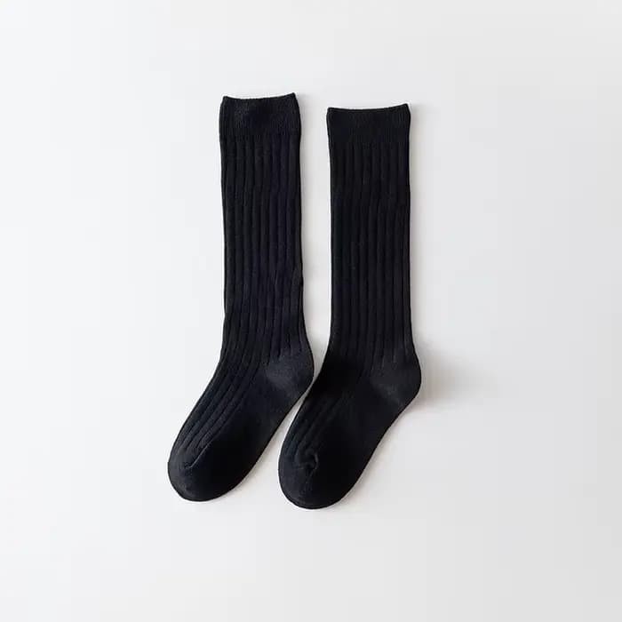 Chaussettes en coton pour adolescents et enfants de 0 à 12 ans, chaussettes décontractées côtelées j