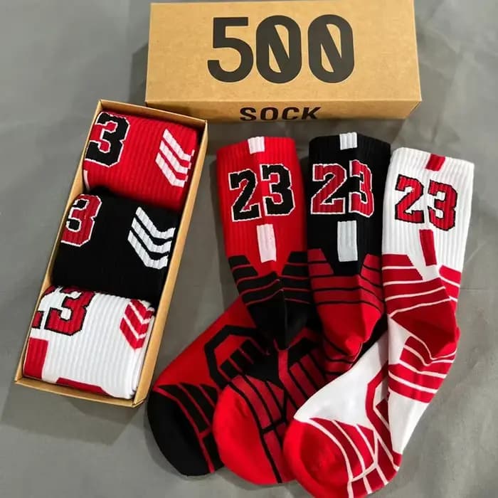 3 paires de coffret cadeau de chaussettes de sport pour jeunes, adaptées aux chaussettes de sport à 