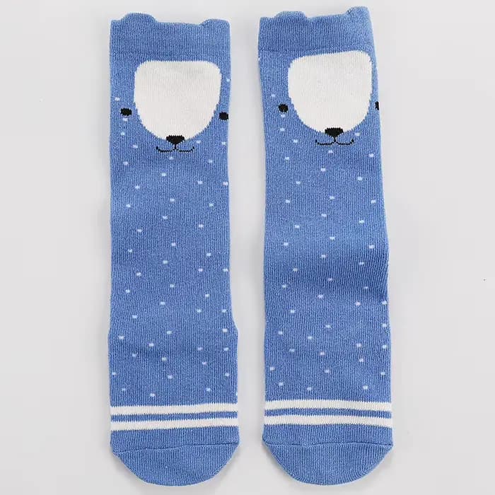 Chaussettes anti-aldes en coton pour bébé, motif animal, dessin animé, renard, chat, mignon, nouveau