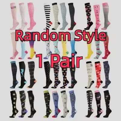 Bas de Compression pour hommes et femmes, chaussettes d'œdème, de diabète, de varices, de Sport, de 