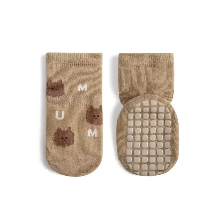 Chaussures de marche pour bébés, chaussettes de sol antidérapantes à fond souple, pour garçons et fi