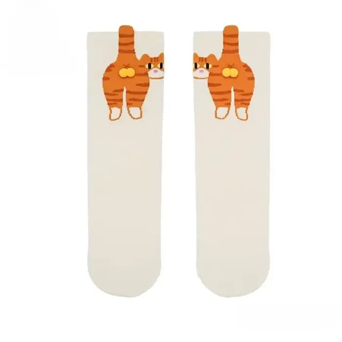 Chaussettes chat pour femmes et hommes, cadeau de noël, nouveauté, chaussettes amusantes, chaussette