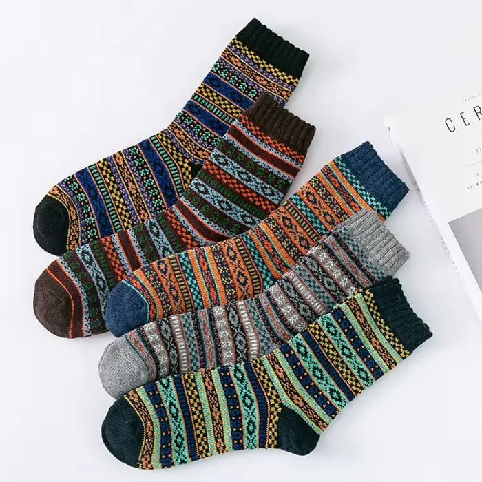 5 paires/lot haute qualité hommes laine chaussettes automne hiver affaires épaissir chaud confortabl