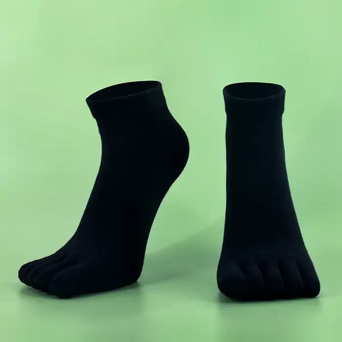 Chaussettes à orteils en coton pour hommes, chaussettes à cinq doigts, respirantes, courtes à la che