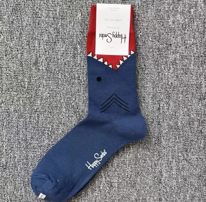 Happy Socks Chaussettes pour hommes quatre saisons Chaussettes de sport classiques en pur coton Chau