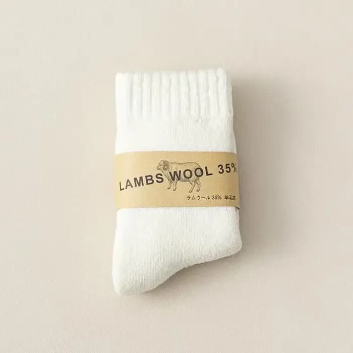 35% laine chaude enfants chaussette pour garçon fille couleur unie simplicité mode mollet chaussette