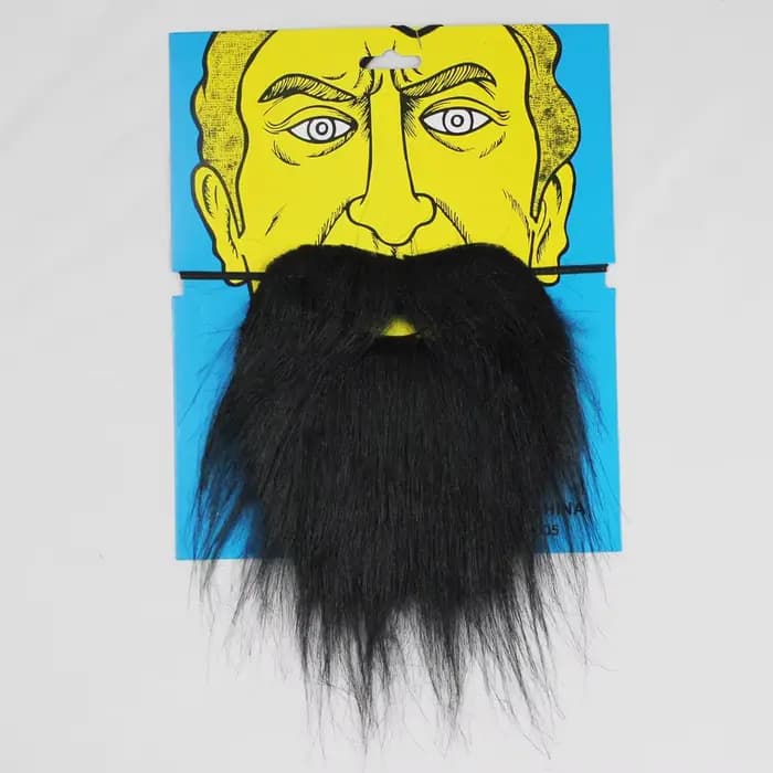 Femmes moustache drôle vieil homme noir barbe blanche Cosplay Anime Halloween fête Costumes accessoi