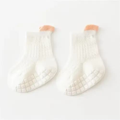 Chaussettes en dentelle coordonnantes pour bébés filles, chaussettes de sol respirantes pour enfants
