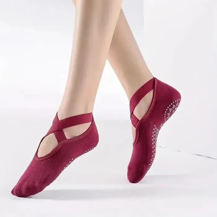 Chaussettes antidérapantes pour femmes, chaussettes de yoga, pilates, chaussettes antidérapantes pou