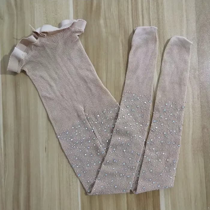 Filles collants enfants collants scintillants taille haute collants strass résille bas enfant en bas