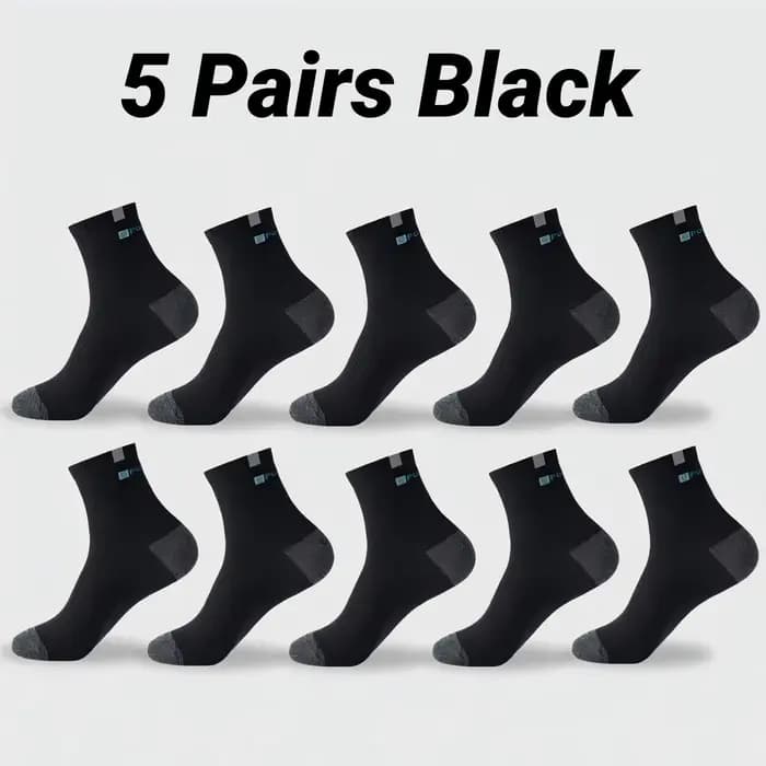 Chaussettes de sport respirantes et douces pour hommes, motif lettres, pour baskets, mi-mollet, en t