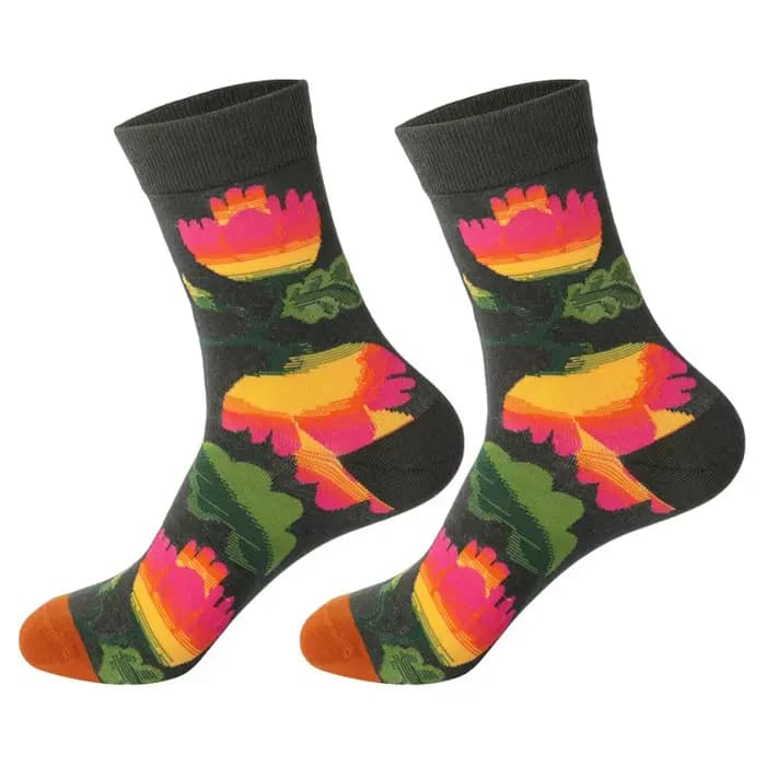 Chaussettes drôles pour hommes femmes Couple amusant confortable fou nouveauté mode respirant imprim