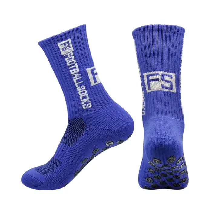 Nouvelles chaussettes de Football mi-baril anti-dérapant fond en Silicone épaissi serviette amorti c