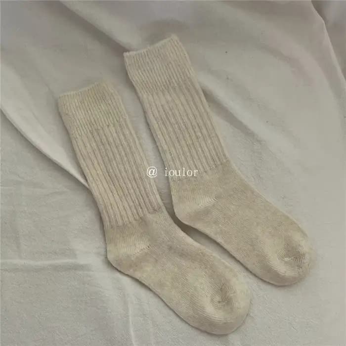 Laine cachemire thermique longue chaussette pour femmes Homewear dormir épaissir chaud équipage chau