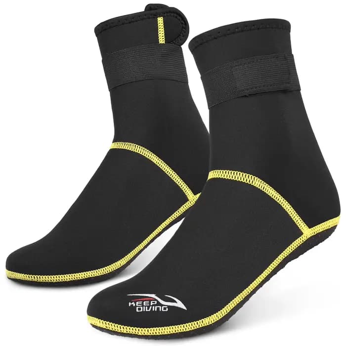 Chaussettes de plongée 3mm en néoprène, chaussettes d'eau de plage, bottes de combinaison thermiques