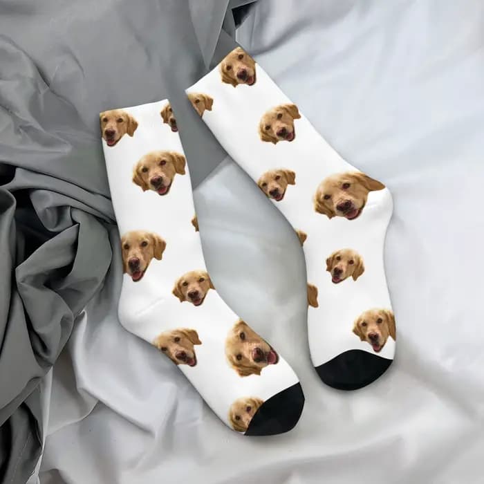 Chaussettes avatar personnalisées pour hommes et femmes, chaussettes photo personnalisées, chaussett