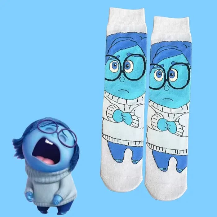 1/5 paires de chaussettes hautes unisexes avec personnage d'animation de dessin animé