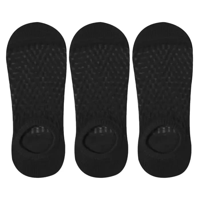 3 paires de chaussettes bateau pour femmes, maille fine, respirantes, couleur unie, antidérapantes, 