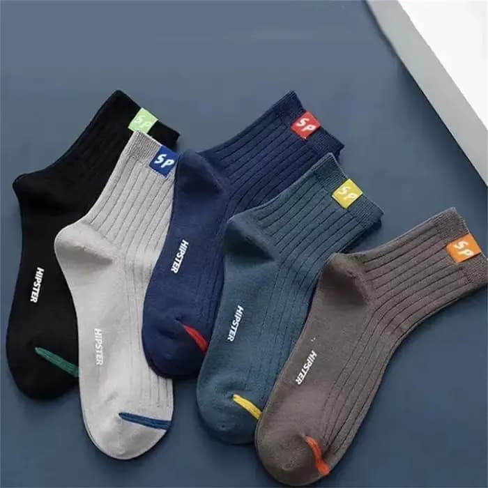 5 paires de chaussettes mi-mollet pour hommes, chaussettes chaudes, longues, absorbant la sueur, res