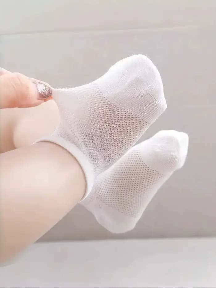 Chaussettes pour bébé, chaussettes d'été fines et respirantes en coton pour bébés, chaussettes court