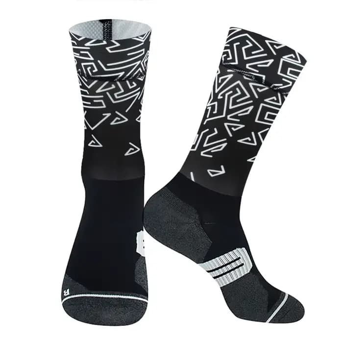 Chaussettes de Sport à Compression Anti-vélo, antidérapantes, professionnelles, pour hommes et femme
