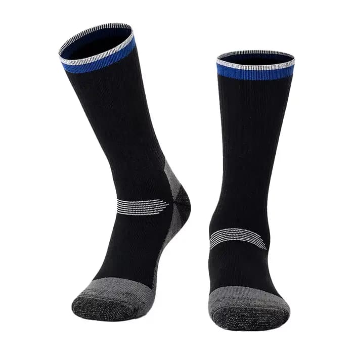 1 paire de chaussettes thermiques en laine mérinos, chaussettes d'hiver chaudes et douces pour le sk