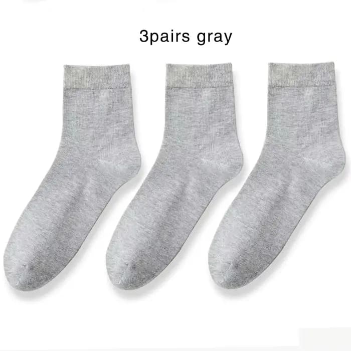 3 Paires Pure document Haute Qualité Blanc Hommes Coton Chaussettes Doux Respirant Antifavorable Noi