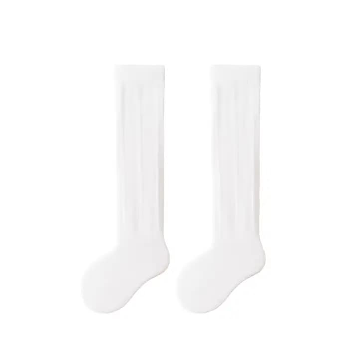 Chaussettes longues ajourées pour bébé, maille respirante en coton désossé, chaussettes hautes d'été