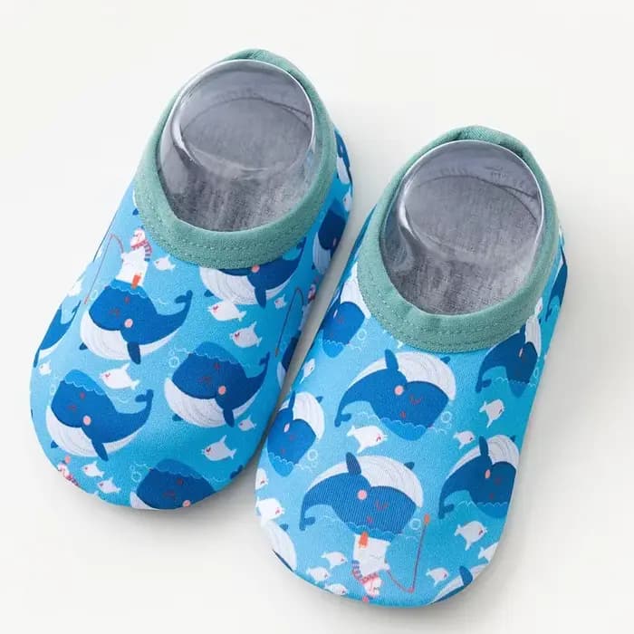 Chaussettes d'eau coordonnantes pour bébés, dessin animé, pieds nus, piscine, plage, surf, sol, pant