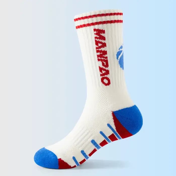 Chaussettes de sport pour enfants, respirantes, en coton éponge, rembourrées, Support de cheville po