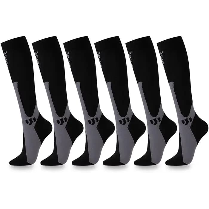Chaussettes de compression de sport pour hommes et femmes, chaussettes d'infirmière de course, chaus