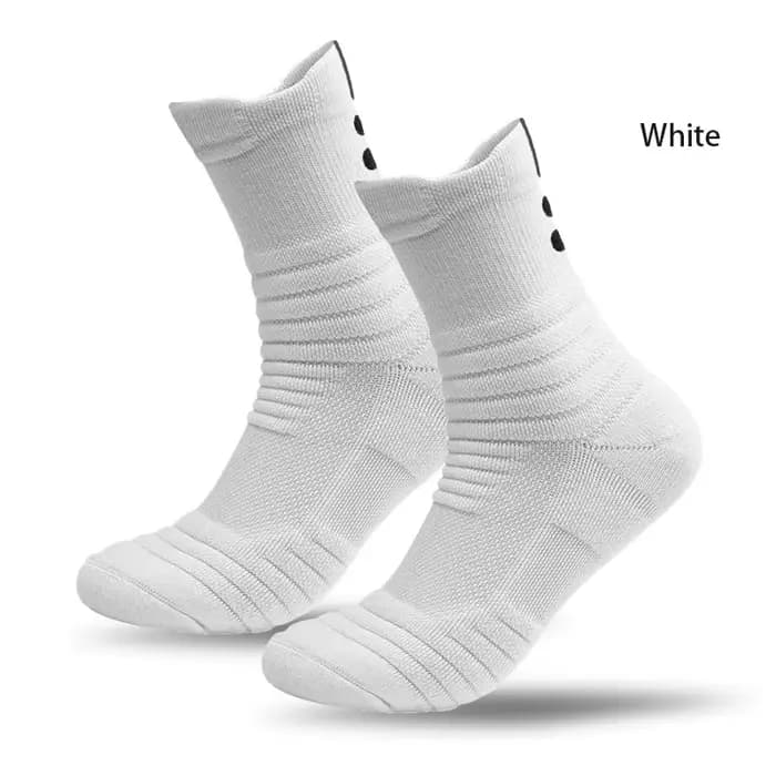 Chaussettes de sport mi-mollet pour hommes, chaussettes de badminton, chaussettes d'extérieur, chaus
