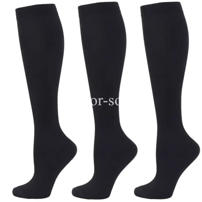 3 paires de chaussettes de Compression pour hommes et femmes, chaussettes de Sport de course, Crossf
