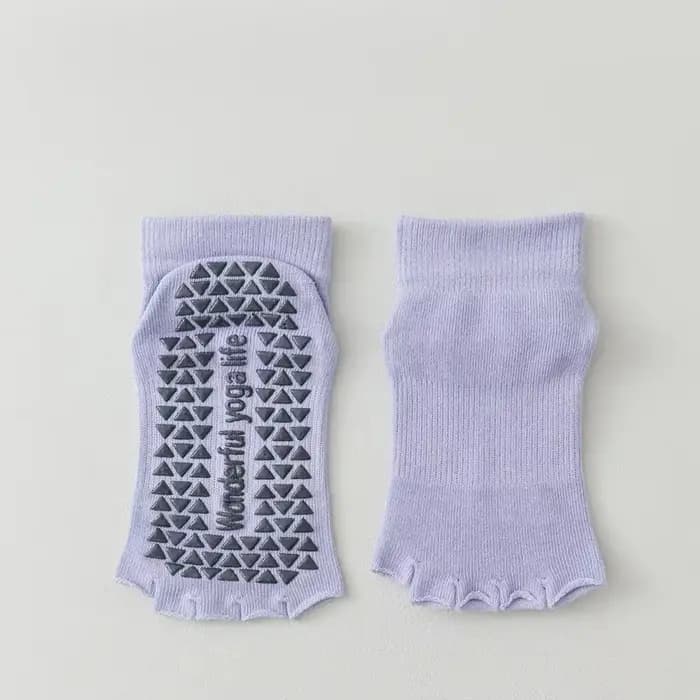 Chaussettes de Yoga à cinq orteils pour femmes, antidérapantes en Silicone, pour entraînement en sal