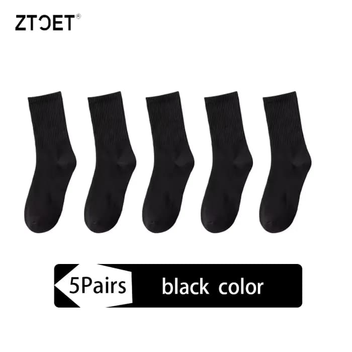Nouvelles chaussettes pour hommes coton peigné automne hiver noir affaires longues chaussettes respi