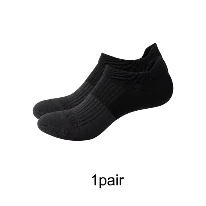 1/3/6 paires de chaussettes de sport basses pour hommes, noires et grises, respirantes, en coton, re