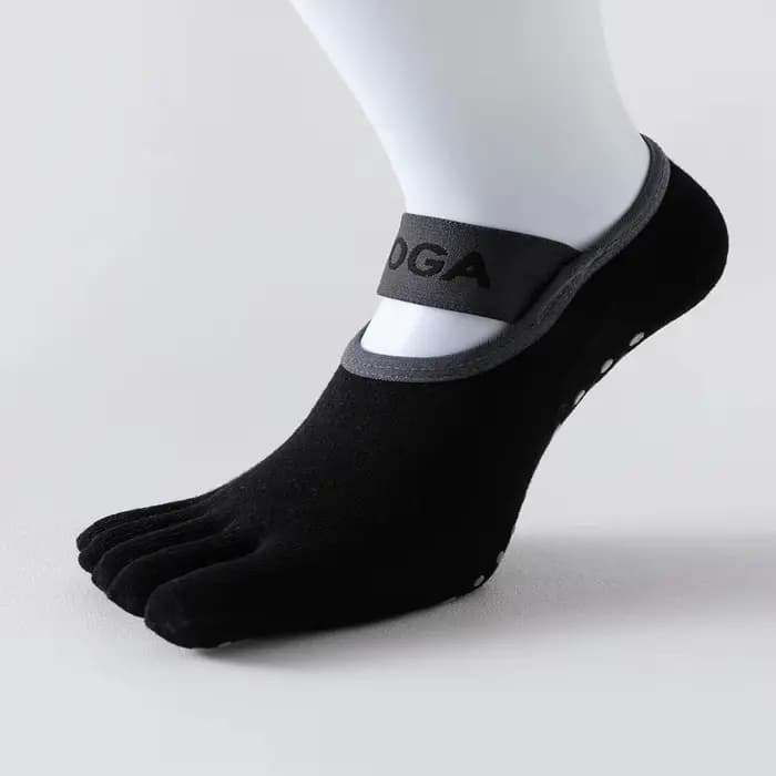 Chaussettes à cinq doigts pour femmes, antidérapantes, professionnelles, de Yoga, respirantes, absor
