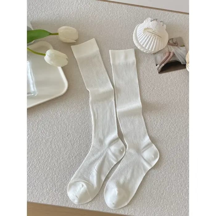 Chaussettes longues en soie pour femmes, de haute qualité, nouvelle mode, chaussettes hautes jusqu'a